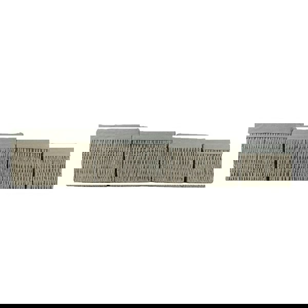 Grey Paper Rope Storage Basket with Grey Cotton Lining