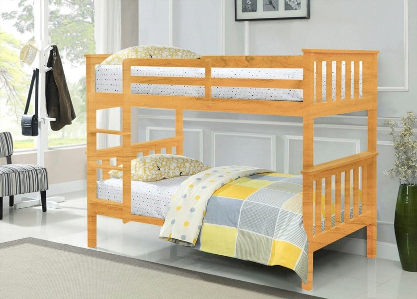 Comfy Living Wembdon Wooden Bunk Bed