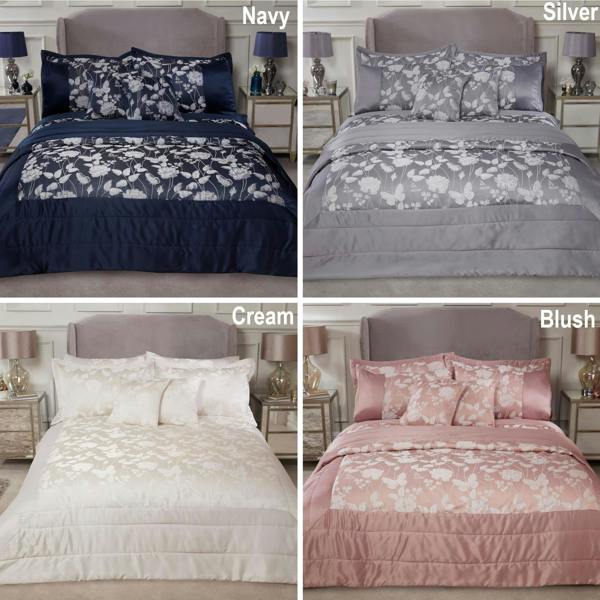 Butterfly Meadow Bedspread Navy
