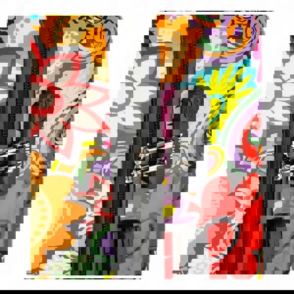 Infinity Luggage Hard Shell Suitcase Flower Heart Printed Luggage Travel Bag