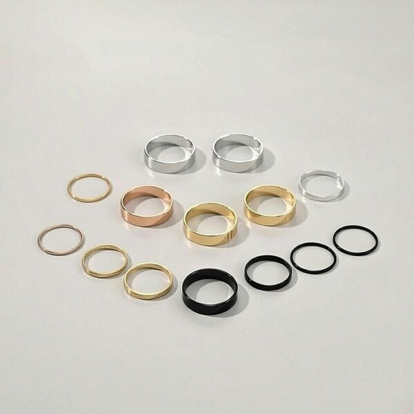 The Colourful Aura Multi Size Stackable Rings | The Colourful Aura