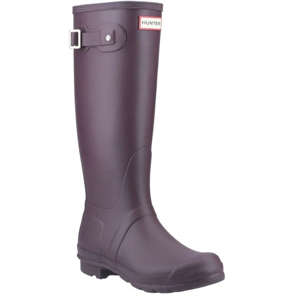 Hunter Original Tall Rubber Women's Wellington Boots - Black/Grape