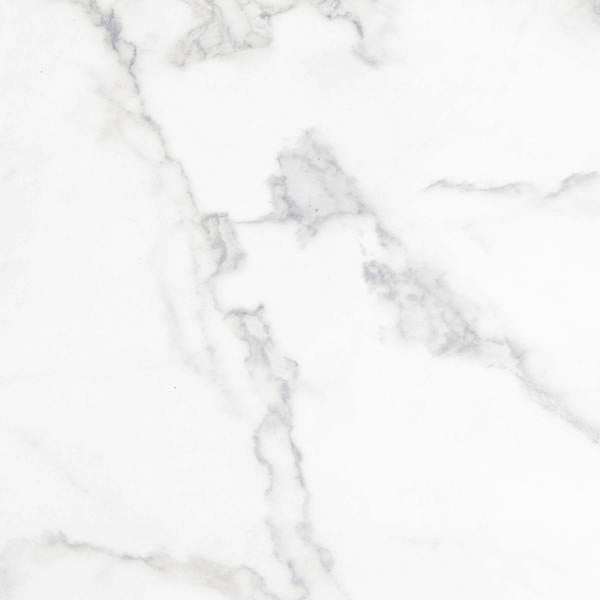 Wyld Haus Hazelmere White Marble Carrara Coffee Table Black Metal Legs