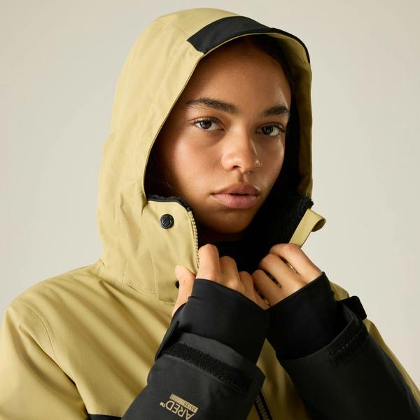 Dare 2B Womens/Ladies Flurry III Ski Jacket - Desert Beige/Black - 