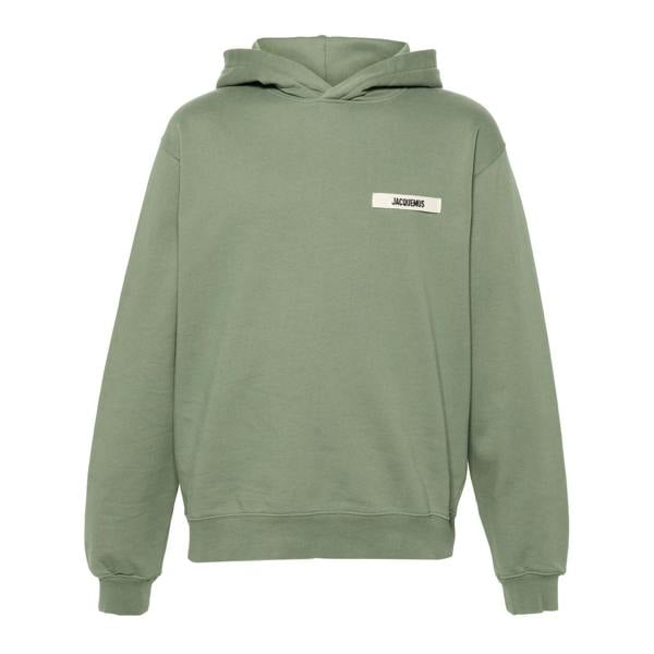 Jacquemus The Gros Grain Hoodie   in  Green