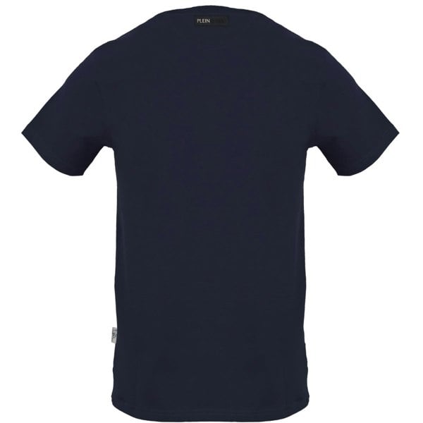 Plein Sport Square Branded Logo Navy Blue T-Shirt S