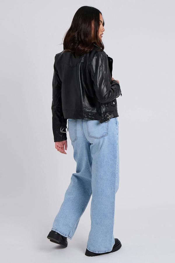 Urban Bliss Faux Leather Biker Jacket