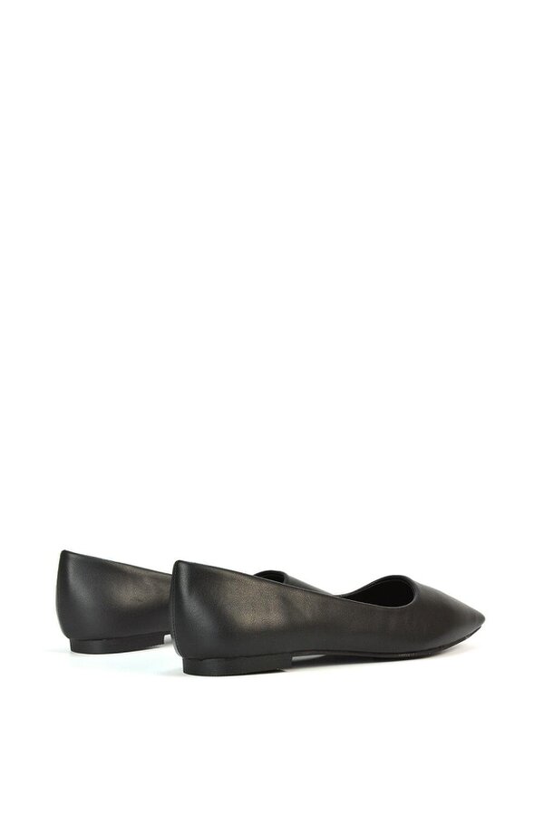 XY LONDON Square Toe Slip On Flat Heel Ballerina Pumps