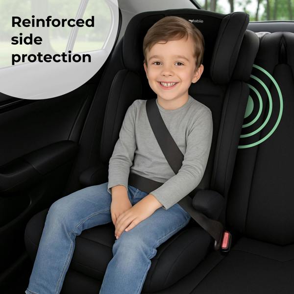 My Babiie MBCSB30 i-Size (100-150cm) High Back Booster Car Seat - Black