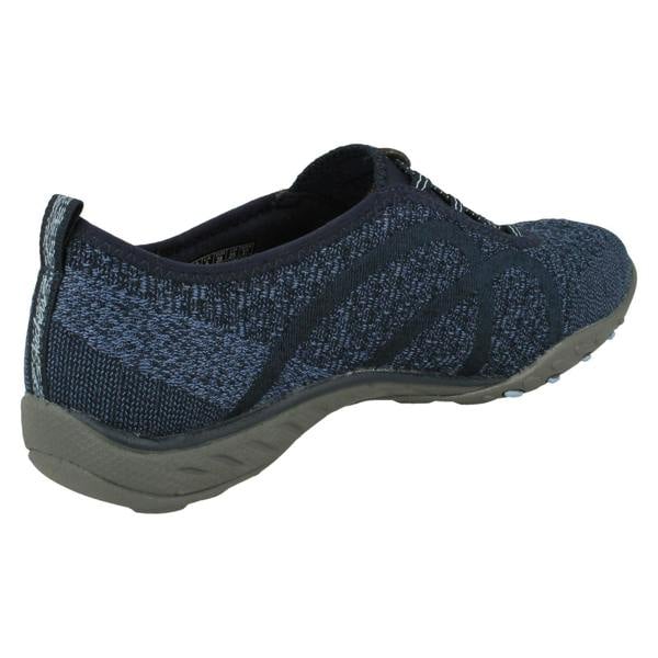 Skechers Ladies Relaxed Fit From Skechers Wide Fitting Trainers Fortuneknit 23028