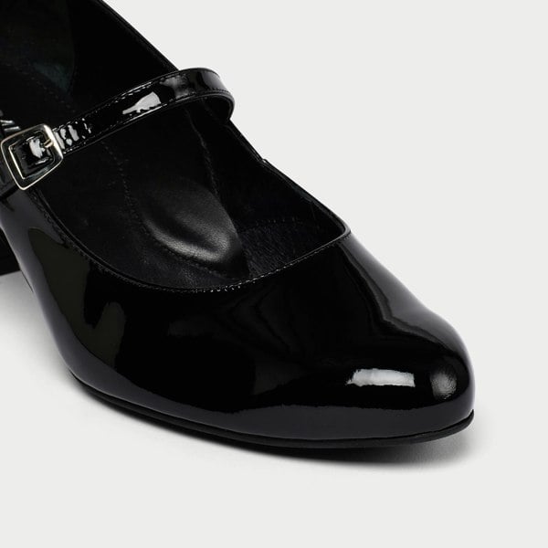 Calla Helena Shoes - Black Patent Leather