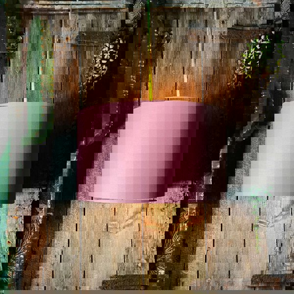 Love Frankie dirty pink cotton lampshade copper lining