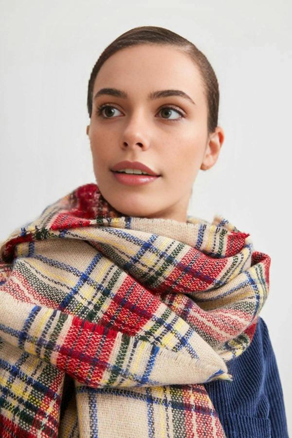 WOVCOR Argyle Patterned Soft Texture Scarf