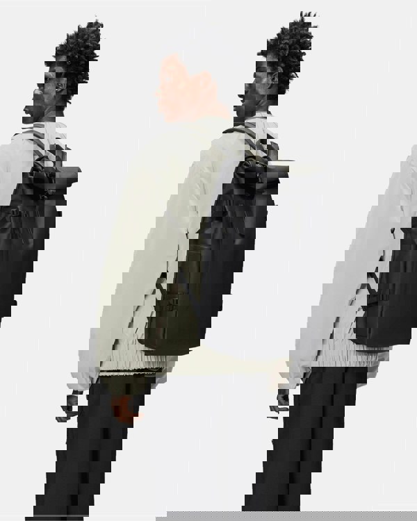 Rains Rolltop Rucksack Large - 01 Black - CHO - Designer Unisex Bags