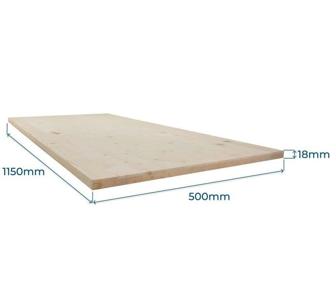 Snowdon Timber Softwood Furniture Board (T) 18mm (W) 500mm (L) 1150mm