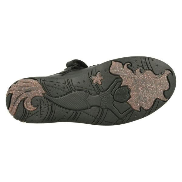 Clarks Girls Clarks Shell Detailed School Shoes Sea Shimmer K
