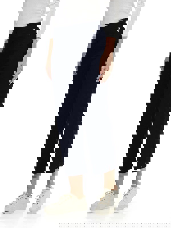 PennyPlain Wide Cropped Jegging - Navy Wash