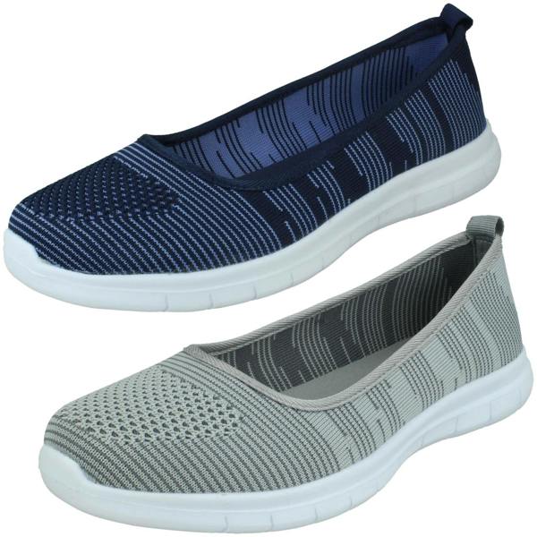 Spot On Ladies Spot On Casual Ballerina Shoes F7169