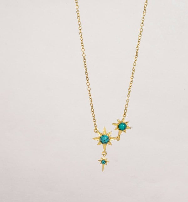 Star Gaze North Star Necklace Gold - Lila Rasa