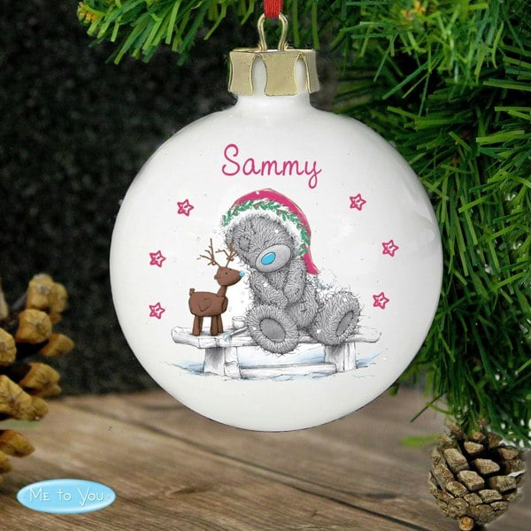 Personalised Memento Company Personalised Me To You Reindeer Bauble