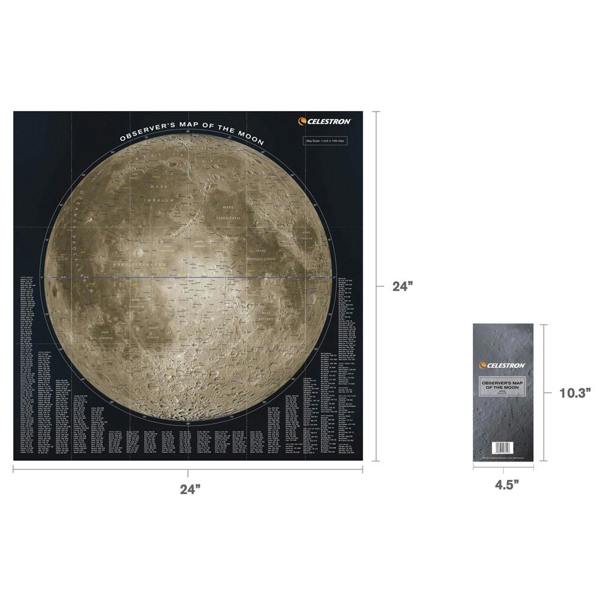 Celestron Observer's Map of the Moon
