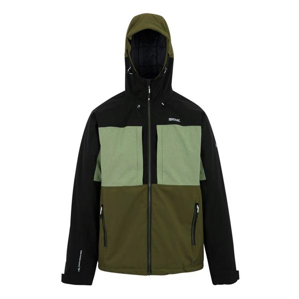 Regatta Mens Maland Insulated Waterproof Jacket - Oil Green/Black/Olive Night