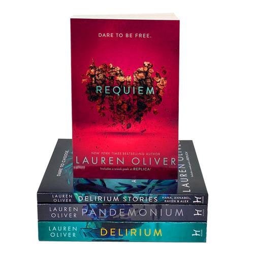 Lauren Oliver Delirium The Complete 4 Book Set Delirium, Pandemonium, Requiem, Delirium Stories