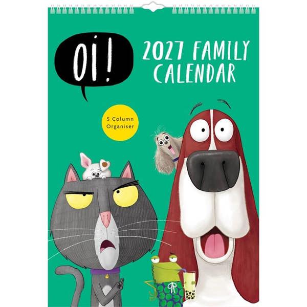Oi! A3 Family Planner 2027, Family Planners, Month To View, Humour, Gift