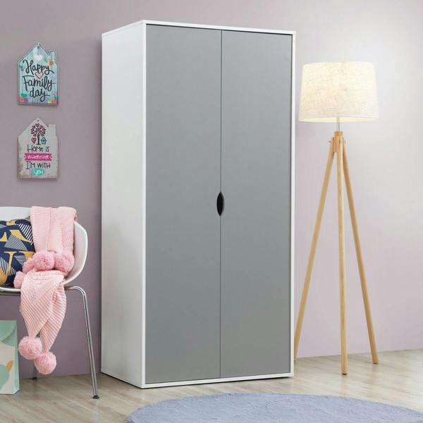 Alton 2 Door Double Wardrobe Bedroom Furniture Cupboard