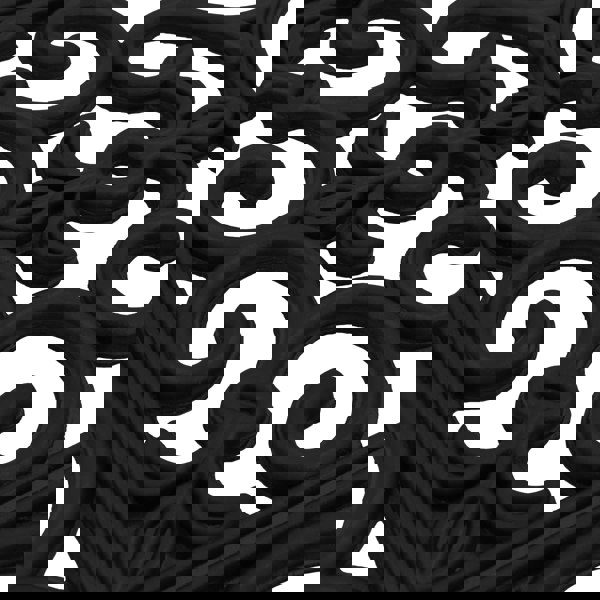 JVL Lexi Wrought Iron Effect Rubber Patio Mat, 45x120cm, Black