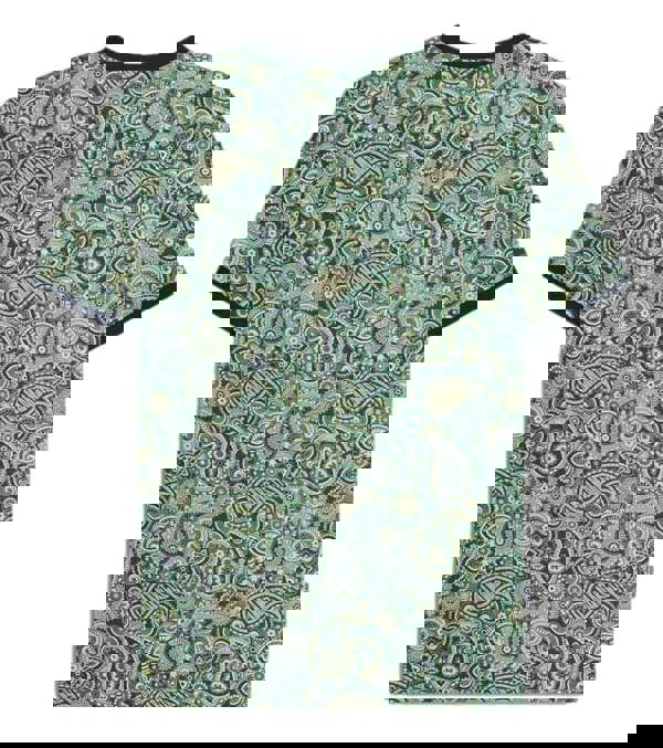 Lambretta Mens All Over Paisley Branded Retro Casual T-Shirt