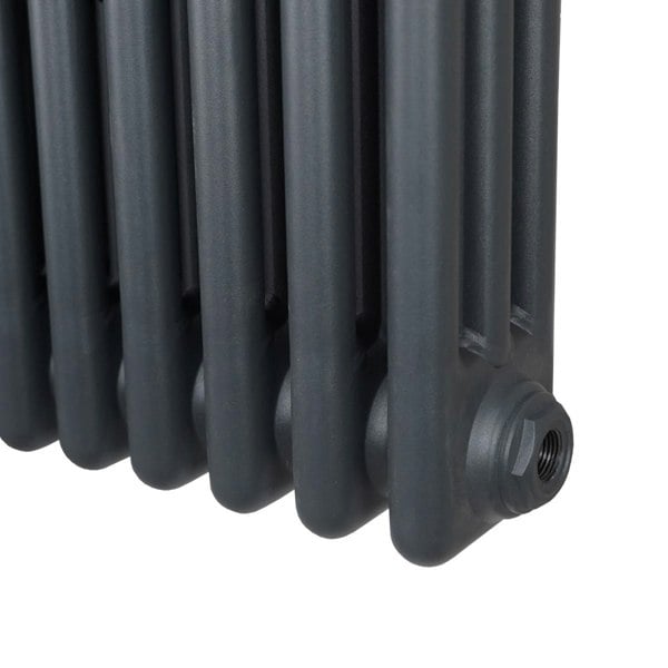 Monstershop Traditional 3 Column Radiator - 600 x 1462mm - Anthracite Grey