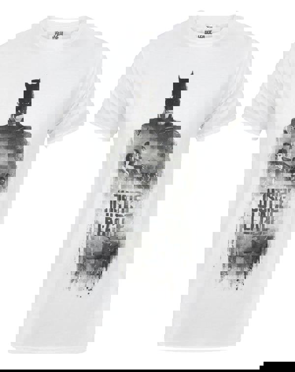 DC Comics Mens White Justice League Short Sleeved T-Shirt