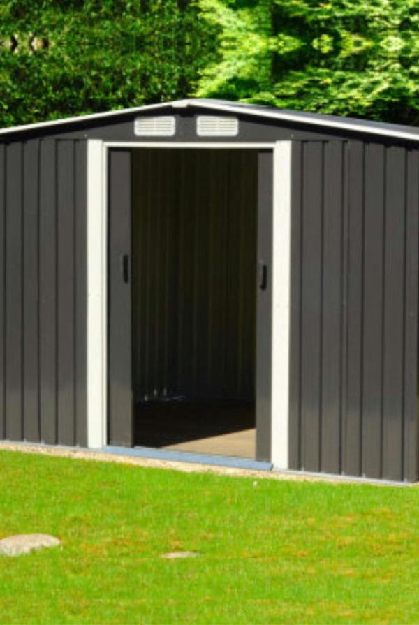 Groundlevel 6x8 Foot Metal Garden Shed