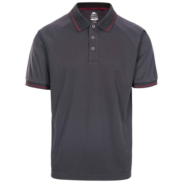 Trespass Mens Bonnington Polo Top - Dark Grey