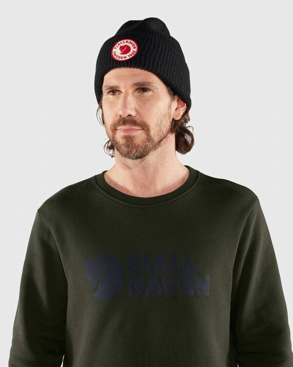 Fjällräven Fjallraven Logo Mens Sweatshirt - Deep Forest 662