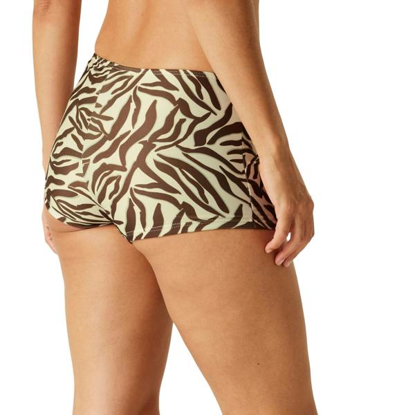Regatta Womens/Ladies Aceana Zebra Print Bikini Shorts - Cream/Brown - 