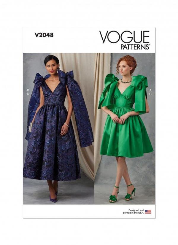 Vogue Sewing Pattern 2048, Dresses for Women, H5 (6-8-10-12-14) - Advanced