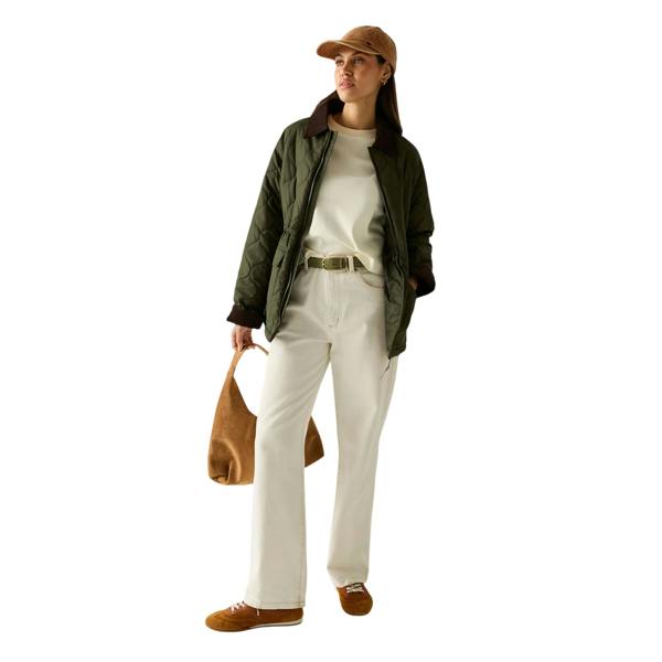Regatta Womens/Ladies Amira Quilted Padded Jacket - Dark Khaki - 