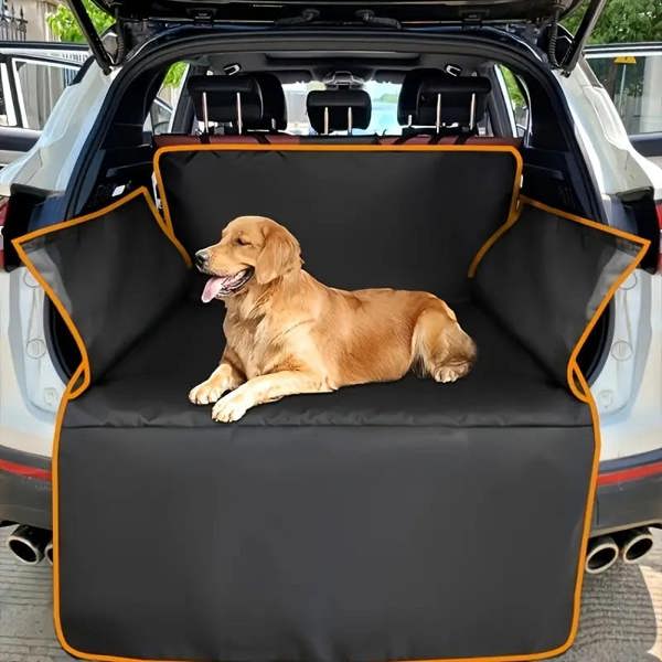 Dyzi Black Car Trunk Mat Waterproof Pet-Friendly Durable Boot cover