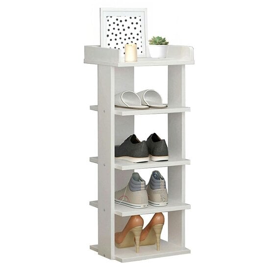 Neo White Multi-Layer Wooden Shoe Rack