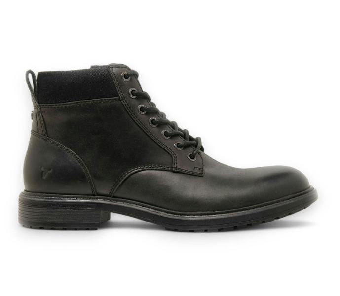 Windsorsmith Black Leather Casual Chukka Boots - Beau