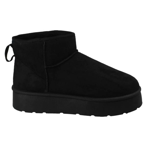 Spot On Ladies Spot On Wide Fit Ankle Boot Slippers F4472