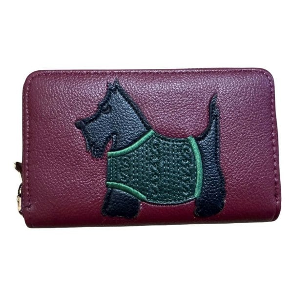 Fores Collection Scottie Dog Zip Around Purse – Women’s Faux Leather Concertina Wallet