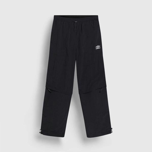 Umbro Mens Zip-Off Loose Fit Tracksuit Bottoms - Black