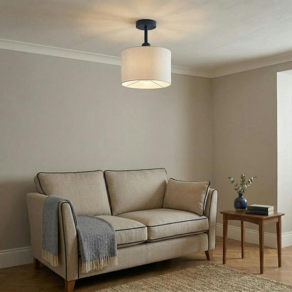 Traditional Midnight Blue Ceiling Light Fitting to Hold Lamp Shades Image 6