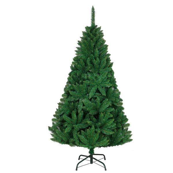 4ft to 12ft Green Artificial Imperial Pine Christmas Tree with Hinged Branches and Metal Stand image 1