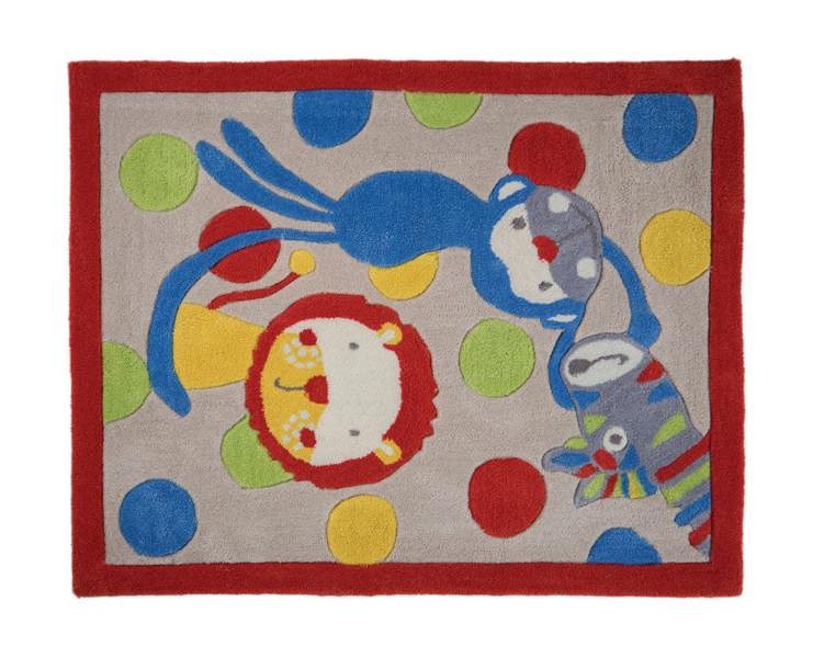 Kiddy Play Jungle Multi 80x100 Rug