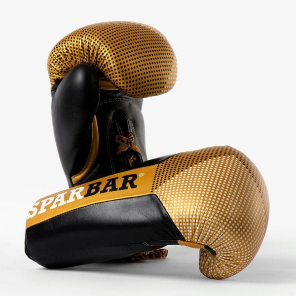 SPARBAR® SB1 LACED BOXING GLOVE - GOLD & BLACK