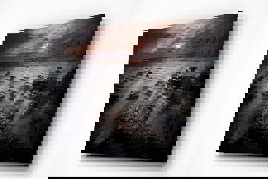 atmospheric seascape photography printed on acrylic glass mount